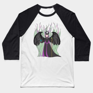 Mistress of Evil...Maleficent Baseball T-Shirt